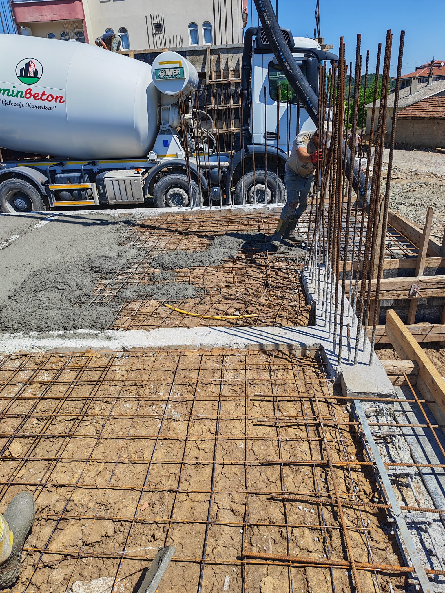 Toru İnşaat 2. Etap temel beton dökümü çalışması