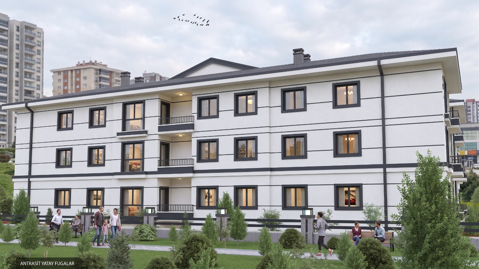 Toru İnşaat Arifiye konut projesi 3D görseli